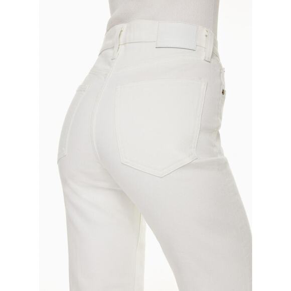 Aritzia Women's White Denim Forum The Arlo Hi-rise Straight Jeans Size 28 - Picture 4 of 12